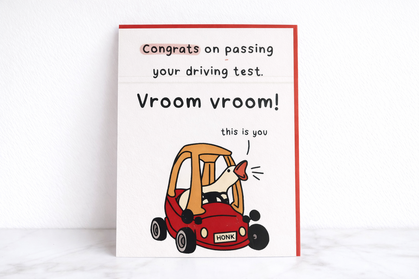 Geslaagd voor je rijbewijs | “Vroom vroom!”