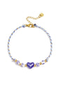 Enkelbandjes van touw met hartje, casual, dagelijks en romantisch design, dames sieraden