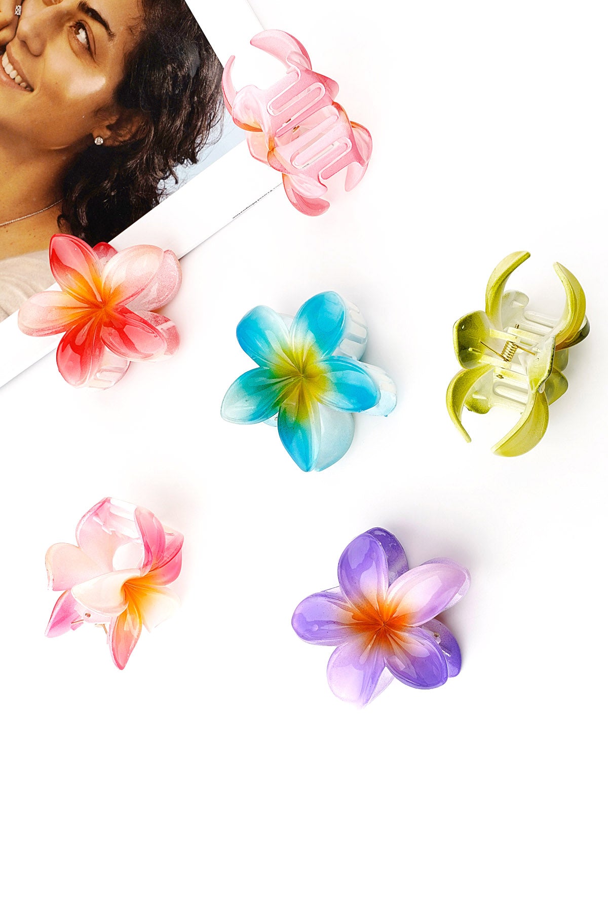 Haarclip Hawaii bloem
