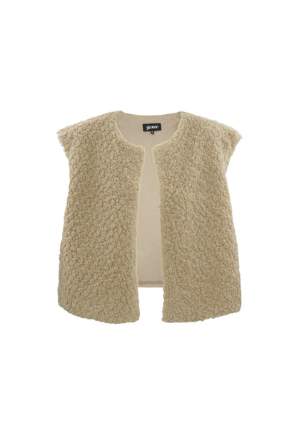 Woven Polyester Fiber Vrouwen Vest Casual Solid Color Fall/Winter