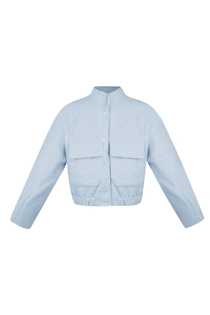 Geweven Polyestervezel Vrouwen Jas Casual Solide Kleur Herfst/Winter