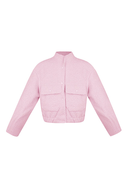Geweven Polyestervezel Vrouwen Jas Casual Solide Kleur Herfst/Winter