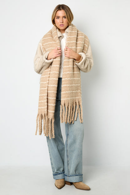 Wintersjaals Strip Casual Polyester Dagelijks