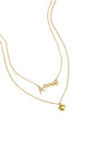 Gelaagde ketting amour met hart
