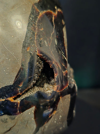 Septarie Geode / Dragon Stone met Kristallen