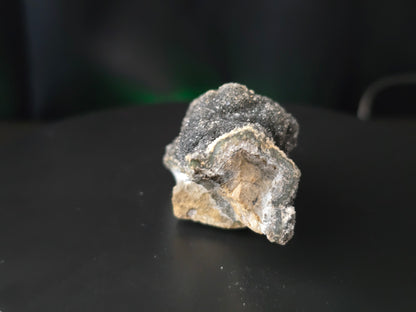 Zwarte Druzy Agaat / Chalcedoon Cluster