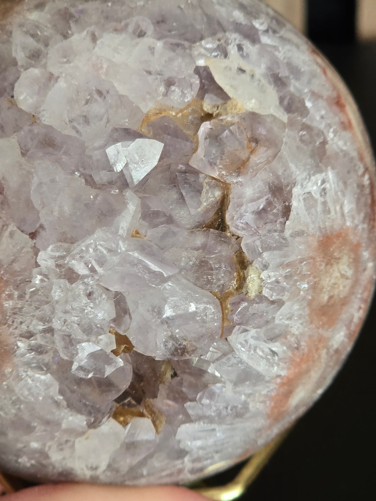 Amethist / Kwarts Geode Bol