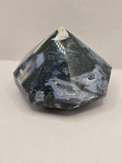 Mosagaat kristal met druzy