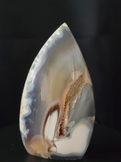 Orka Agaat Vlam met Druzy