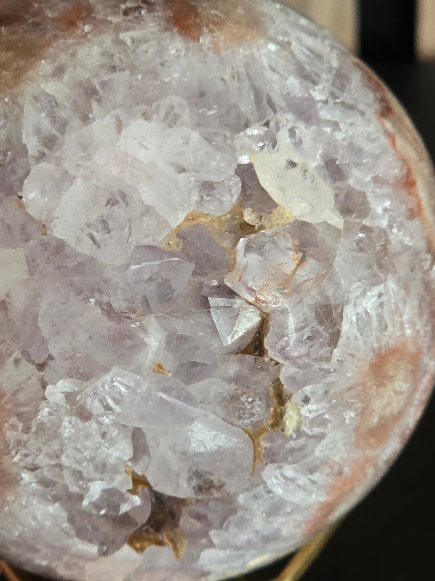 Amethist / Kwarts Geode Bol