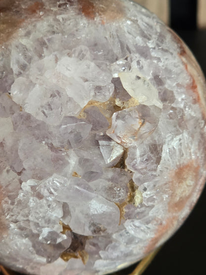 Amethist / Kwarts Geode Bol