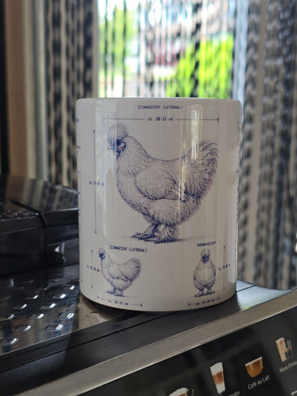 Zijdehoen Blauwdruk Mok 🐔☕