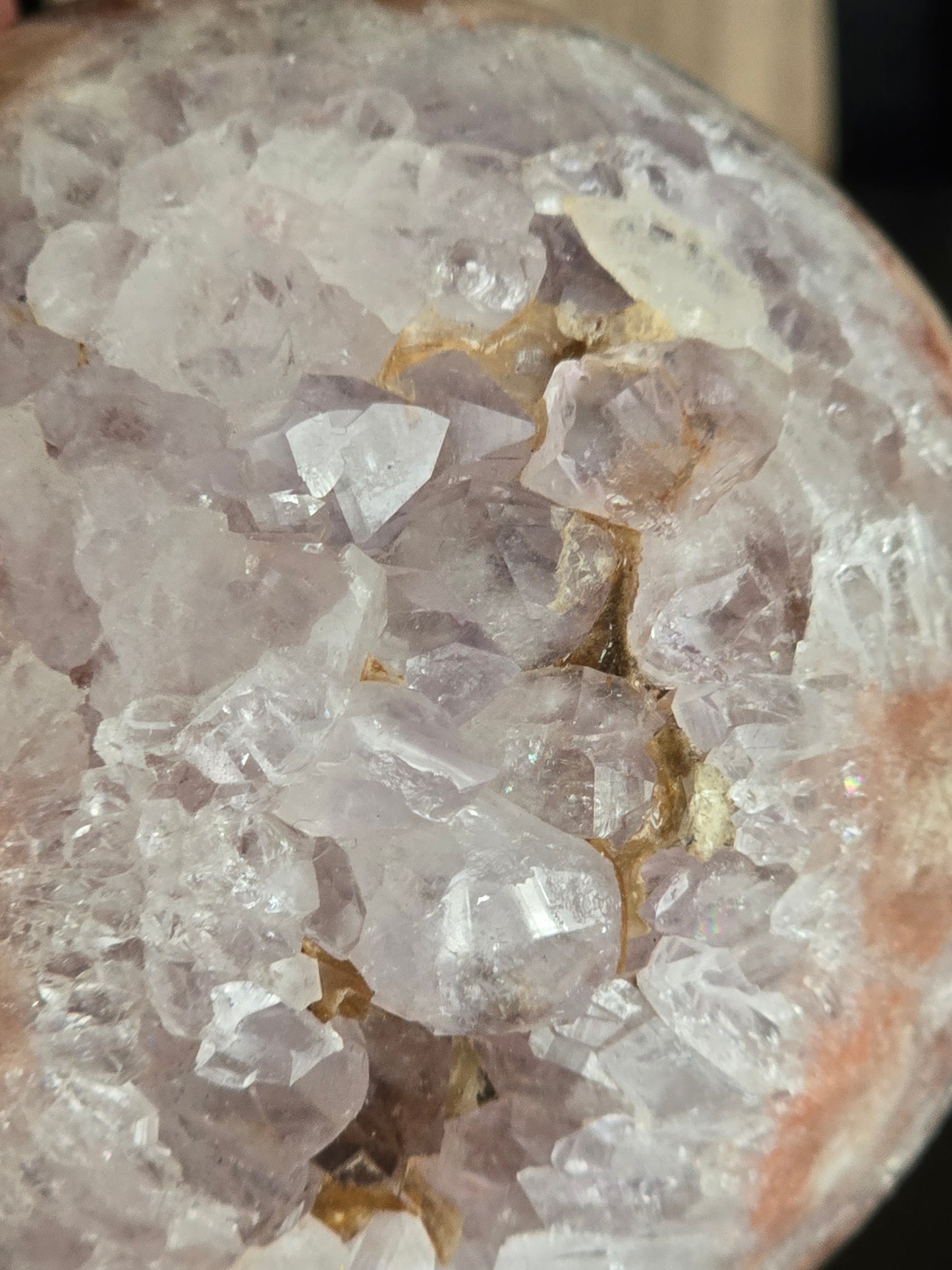 Amethist / Kwarts Geode Bol