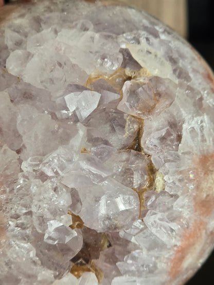 Amethist / Kwarts Geode Bol