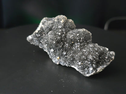 Zwarte Druzy Agaat / Chalcedoon Cluster