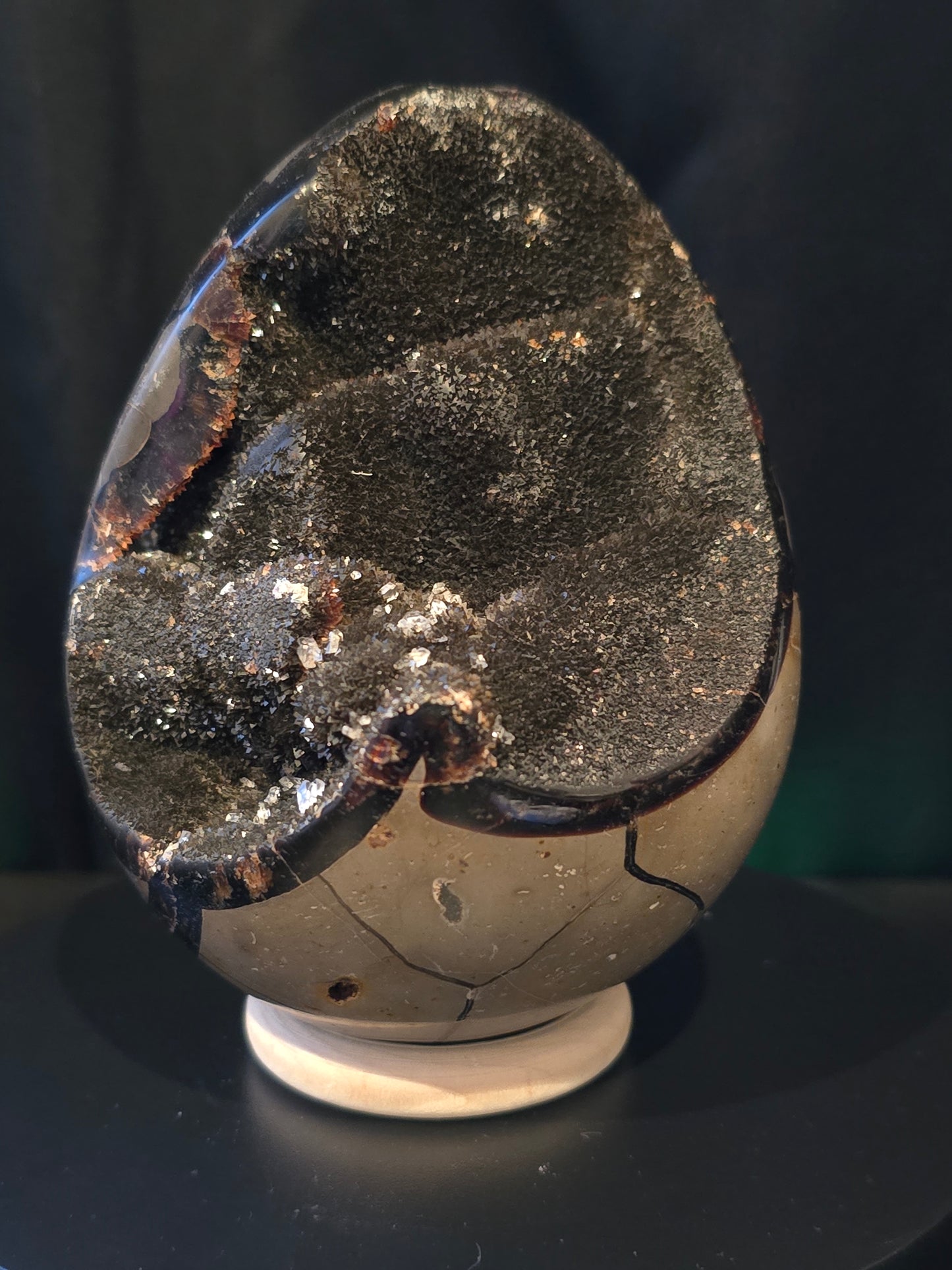 Septarie Geode / Dragon Stone met Kristallen