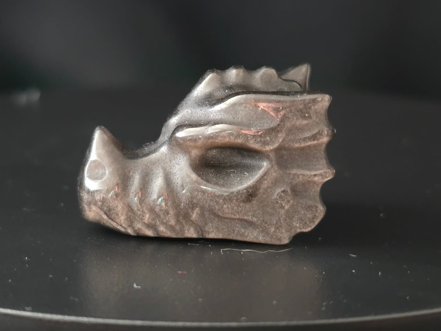Silver Obsidiaan Drakenkop