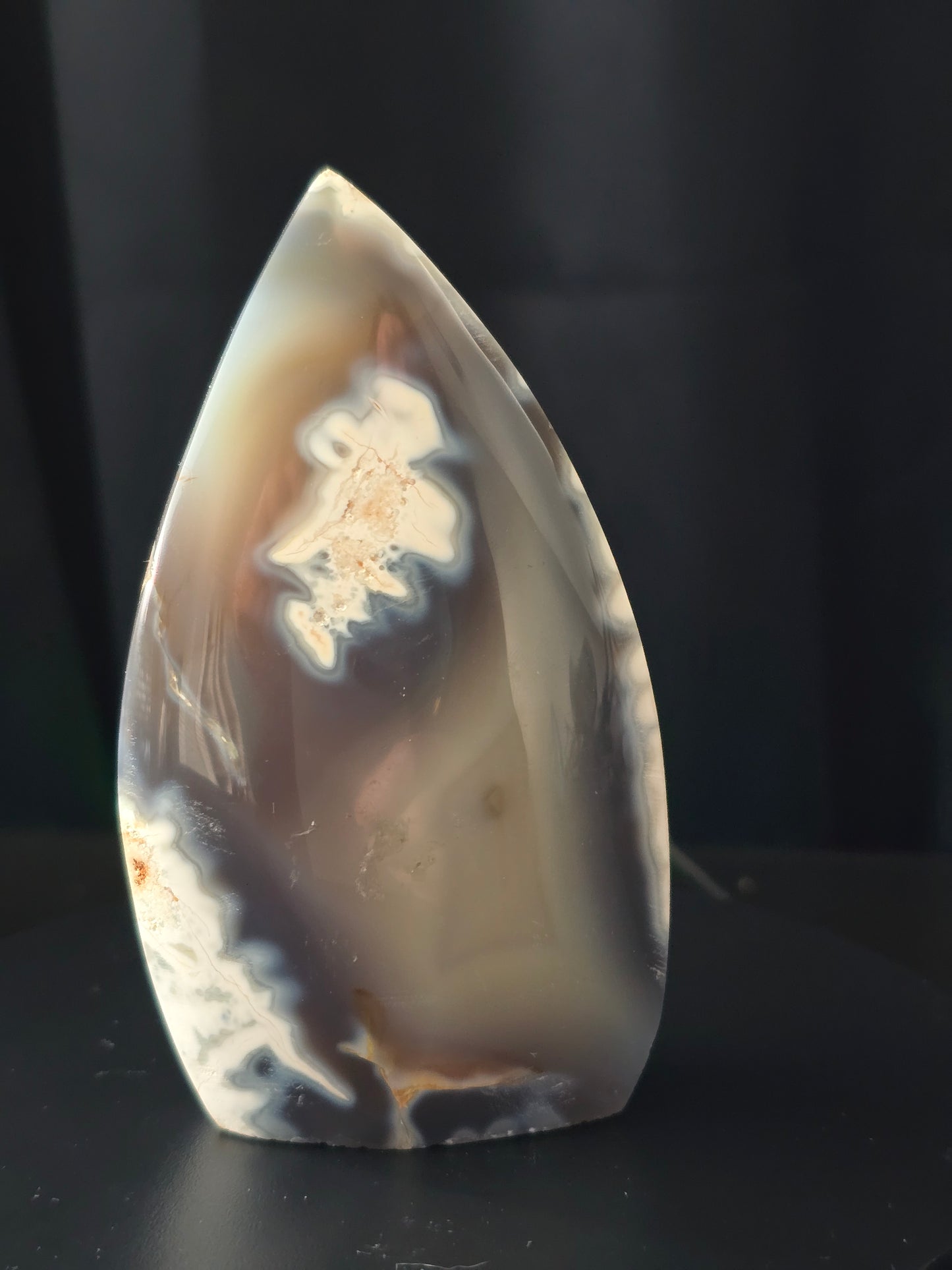 Orka Agaat Vlam met Druzy