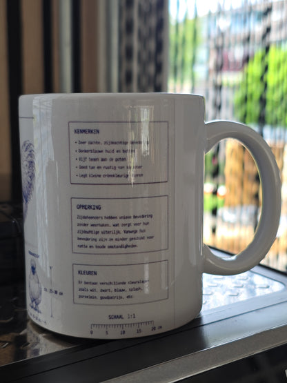 Zijdehoen Blauwdruk Mok 🐔☕