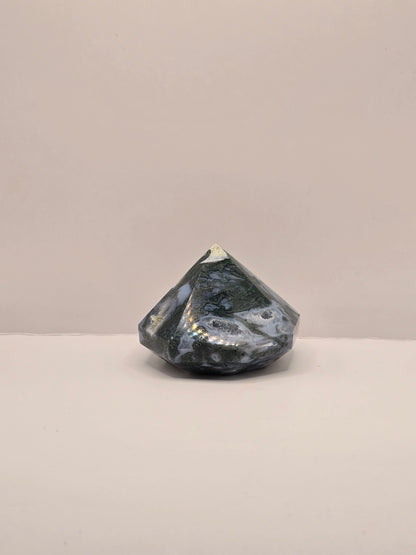 Mosagaat kristal met druzy